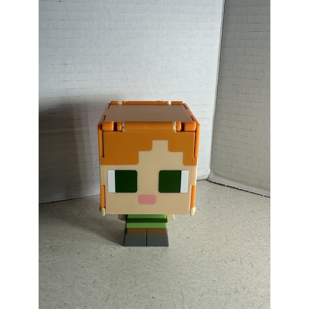 2023 Minecraft Flippin' Figure Alex Green Amour And Orange Hair